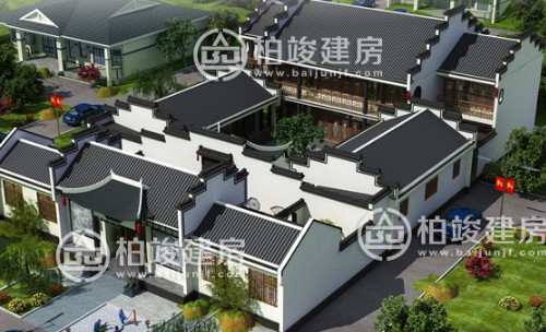 一層半徽派別墅設(shè)計