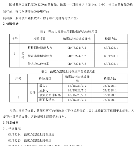 山東省預(yù)應(yīng)力混凝土用鋼材產(chǎn)品質(zhì)量監(jiān)督抽查實(shí)施細(xì)則（2020年版）