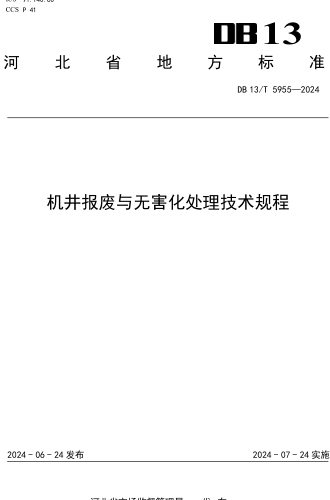 13／T 5955-2024  機井報廢與無害化處理技術(shù)規(guī)程