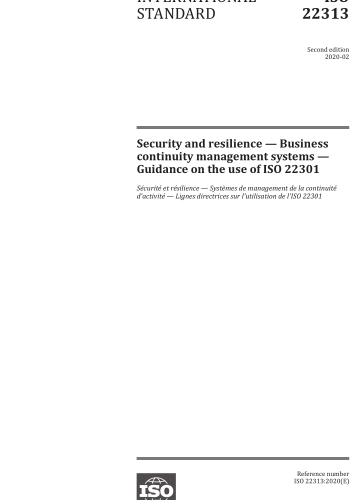 ISO 22313-2020  公共安全 業(yè)務(wù)連續(xù)性管理體系 指南(英文版)